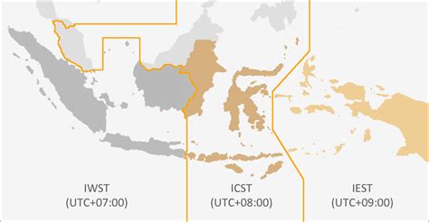 indonesia time zone map